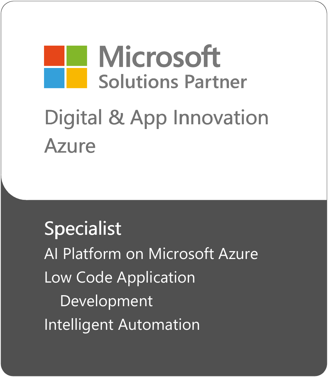 Microsoft Solutions Partner badge: Digital & App Innovation (Azure)